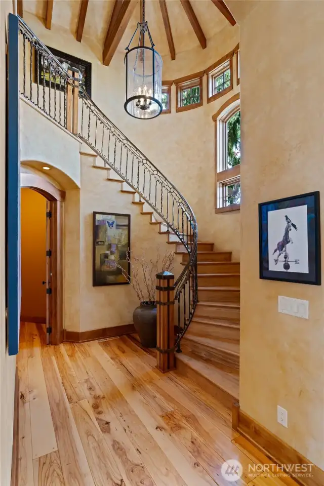 custom stair rail made be local artisan