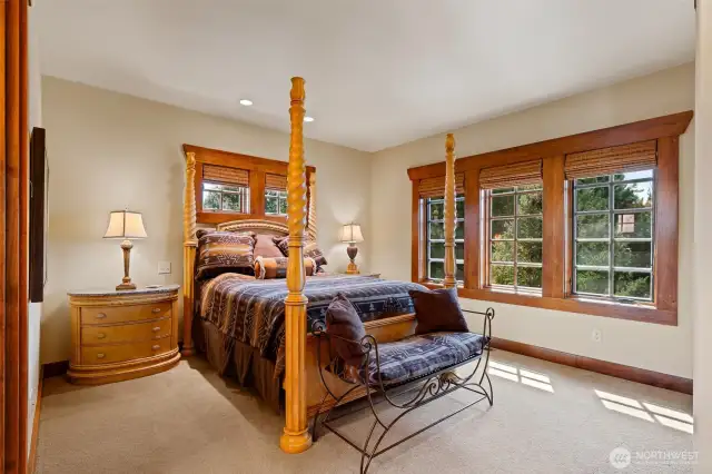 upstairs guest room with private bathroom