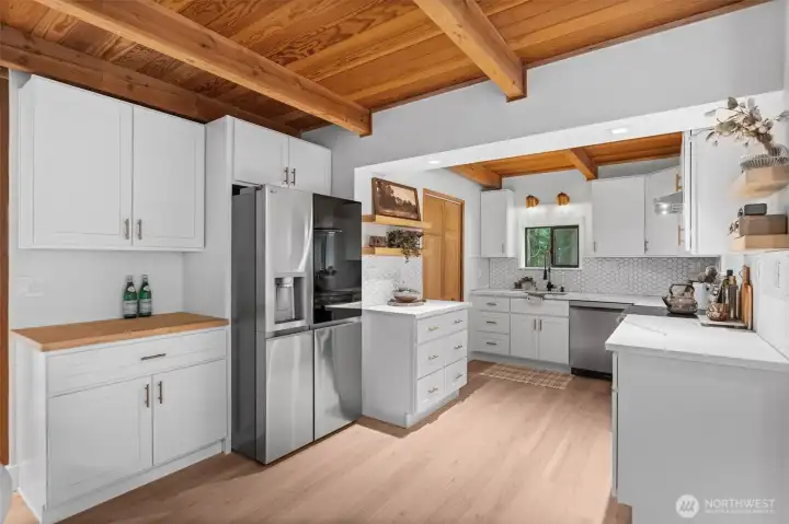 All-new stainless steel appliances pair perfectly with sleek quartz countertops