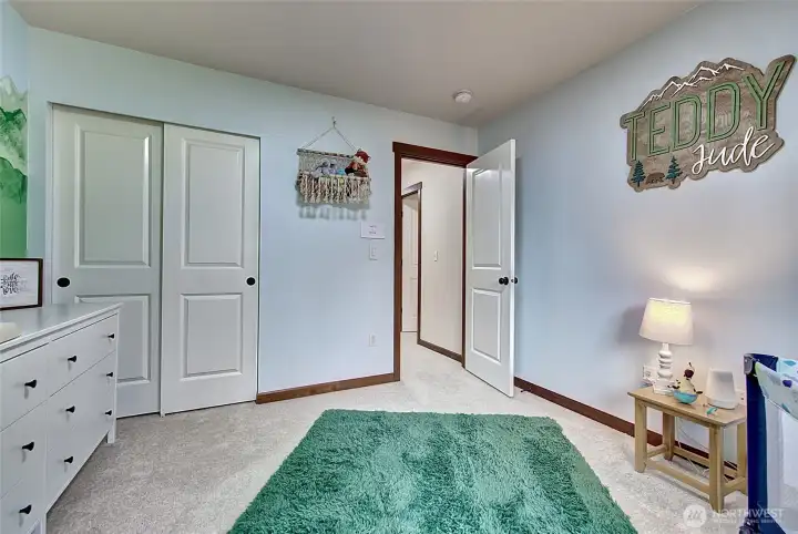 Bedroom #3 Cozy bedroom currently set up as a baby’s room, ready to fit your needs.