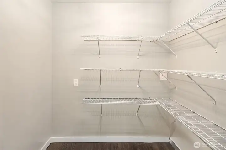 There is plumbing behind this wall for a full bathroom!