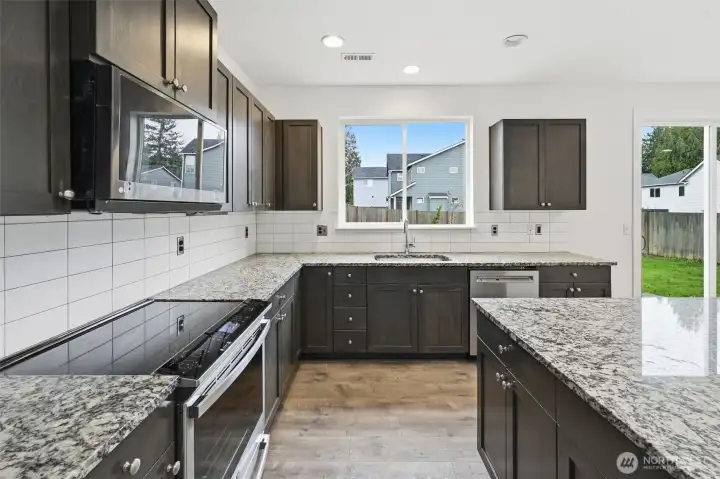 Kitchen with Stainless appliances