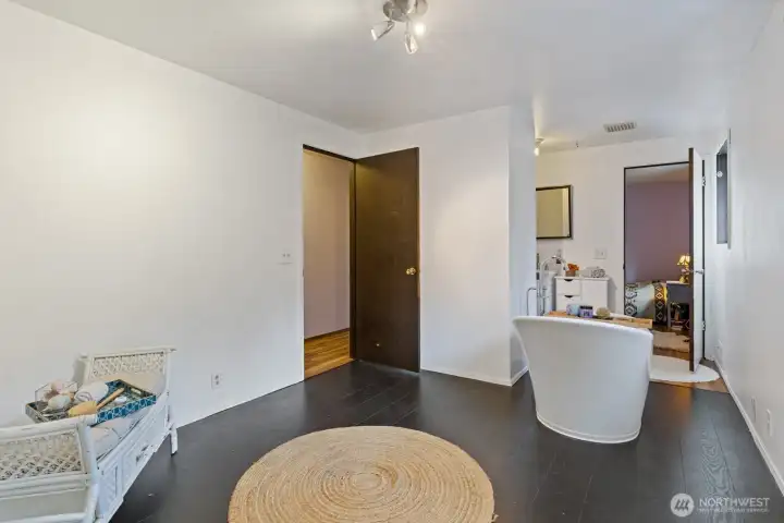 Huge additional room and bathroom off of the primary bedroom ..