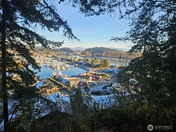 Morning view of Charming La Conner ..