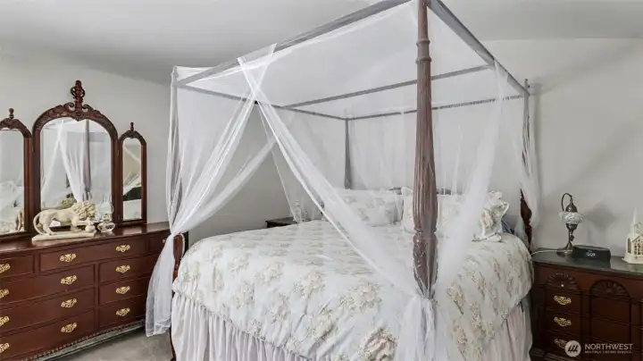 Large enough for a king sized bed.