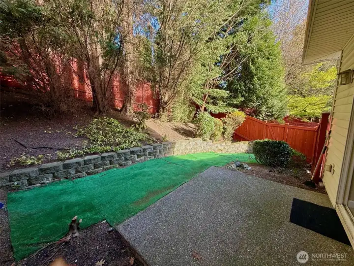 Private Fenced Backyard