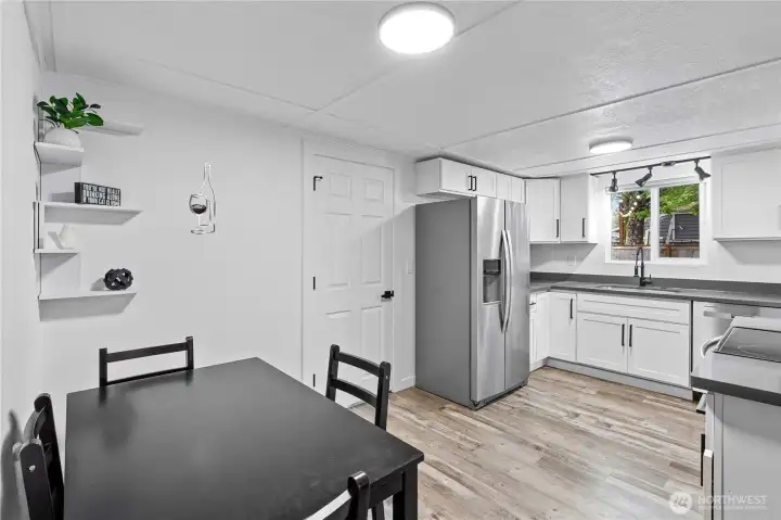 Kitchen with eat in dining