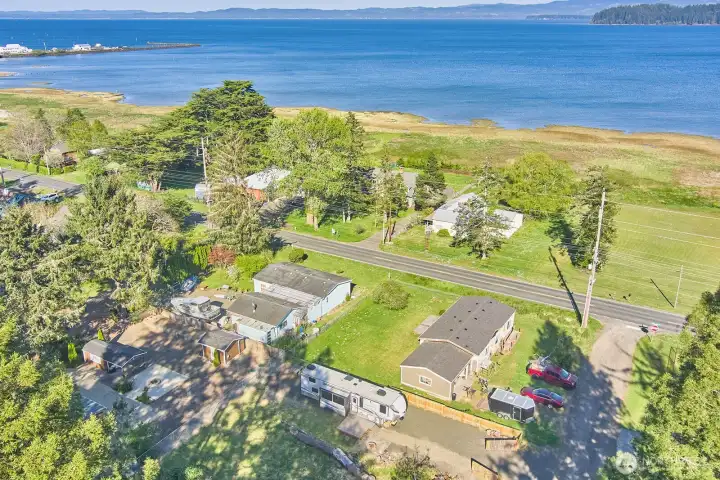 Prime location just across the road from scenic Willapa Bay—enjoy coastal proximity on the sunnier side of the Peninsula.