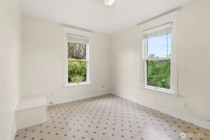 4th bedroom on second floor, great craft room studio, very versatile