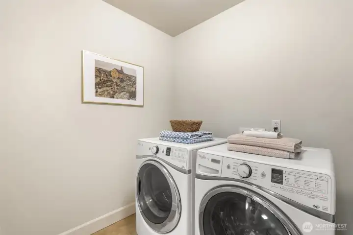 Upstairs laundry room