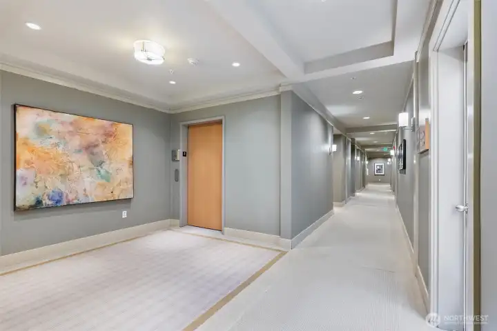Floor 2 in building 71. From the elevator, turn left and unit 201 is the first unit on your left.