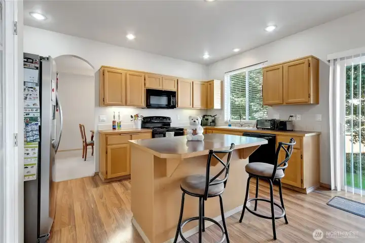 The breakfast bar is great for those quick bites before heading out