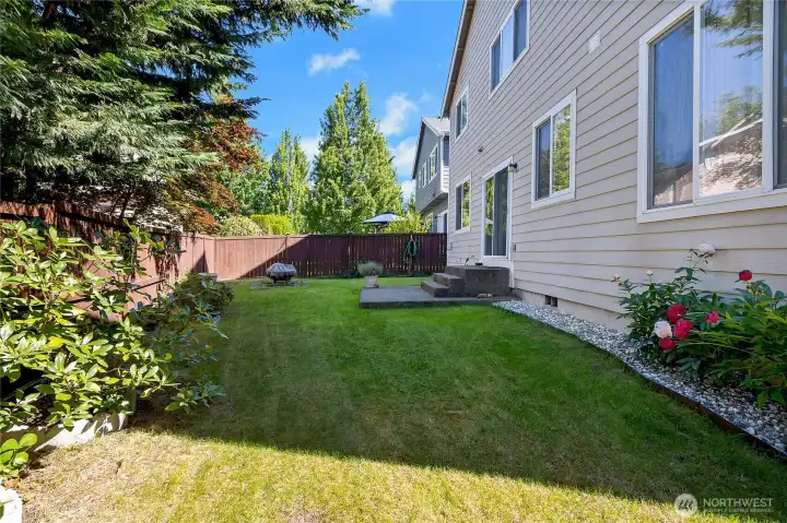 Another view of your private back yard