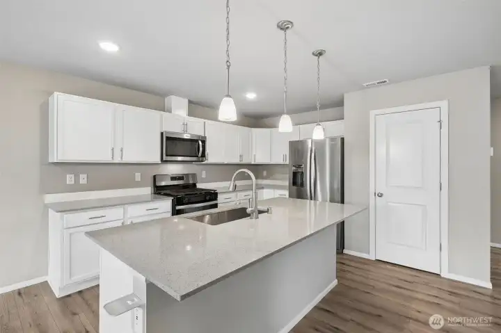 Lots of counter space here!
