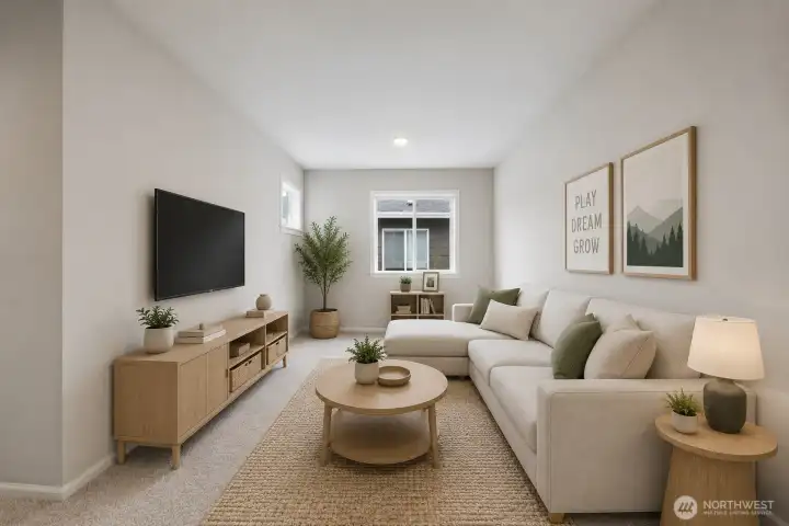 Virtually staged loft