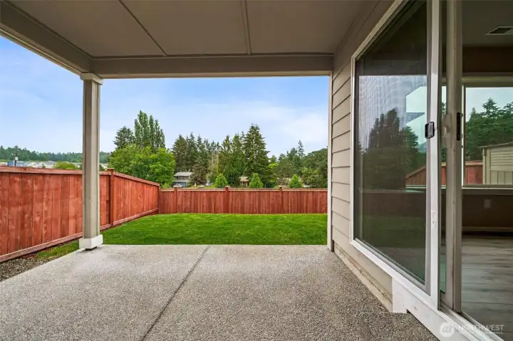 Private back yard