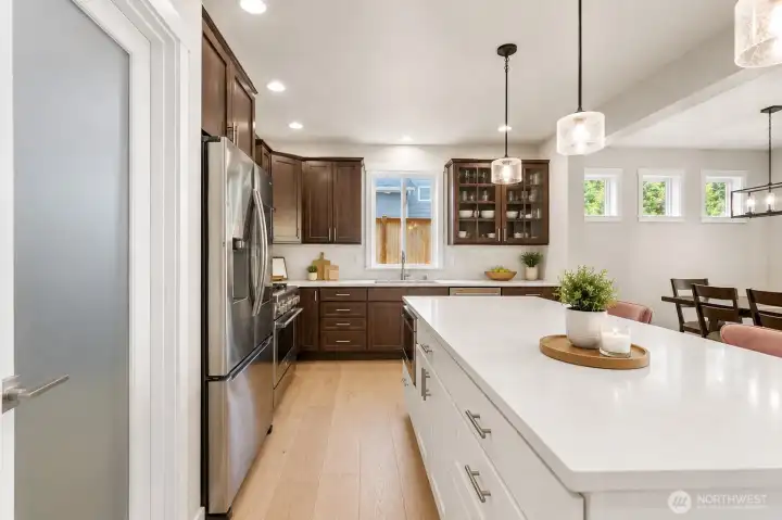 Walk in pantry-Virtually staged