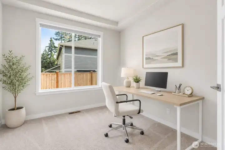 Could be used as an office or formal dining room-Virtually staged