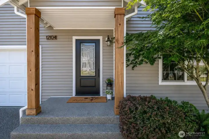 Entrance patio.