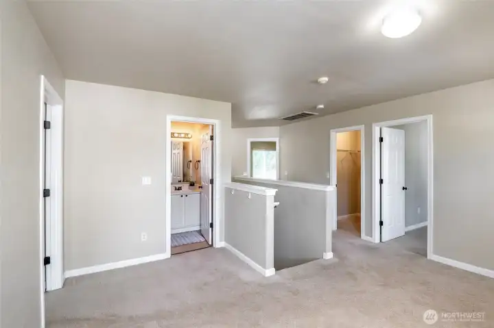 Loft area as you walk up the stairs, workout area, study room, music area, gaming you name it!