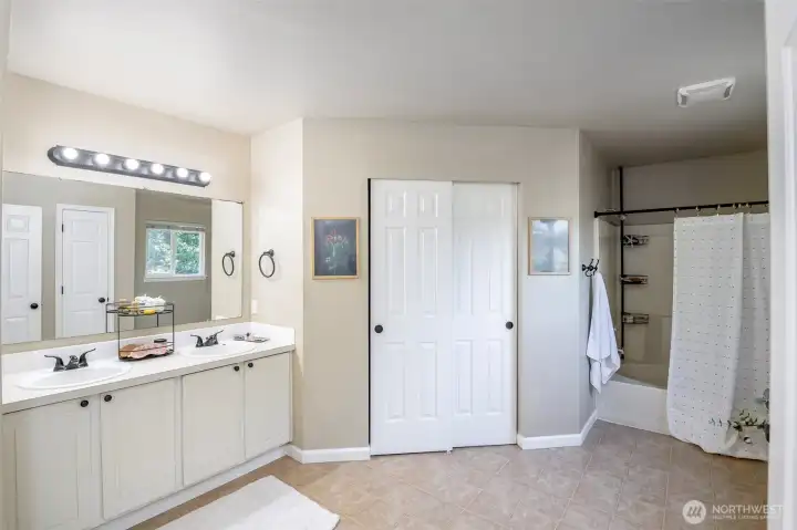 Primary bath with large walk-in closet!