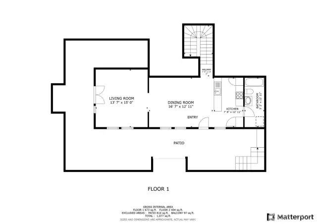 Floor plan main level.