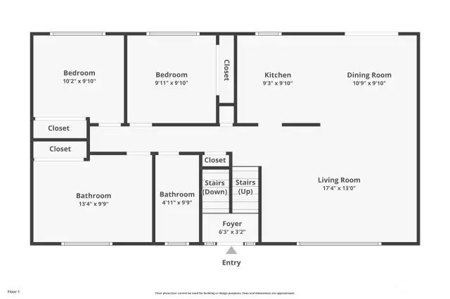 Main level floor plan.