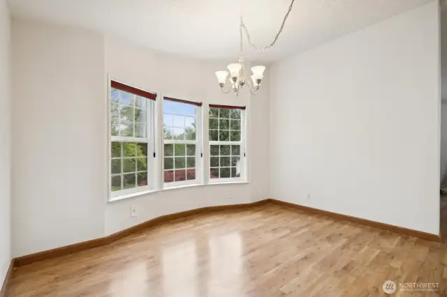 Dining area off the kitchen