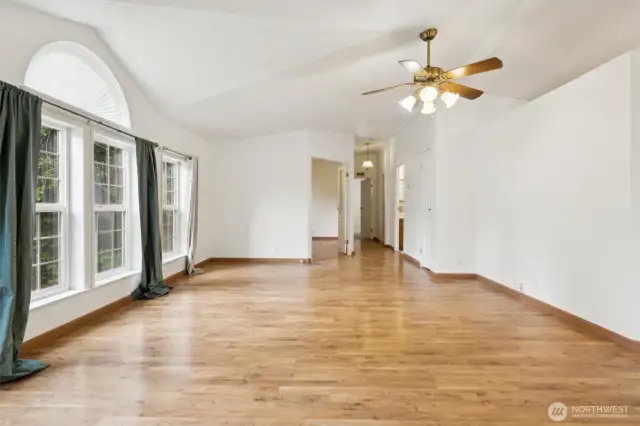 Living room not staged