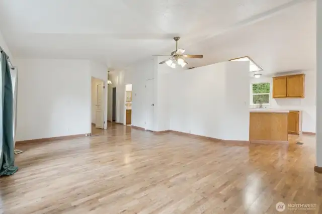 Large bright sunny living room