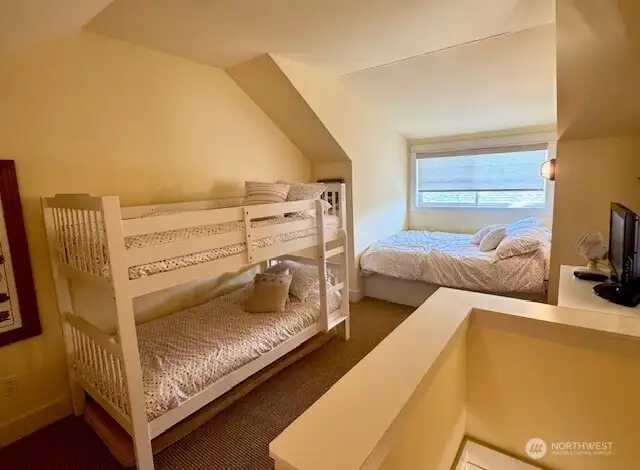 Loft offers bunk beds and double bed, perfect sleeping space and hang out area for the Kids.