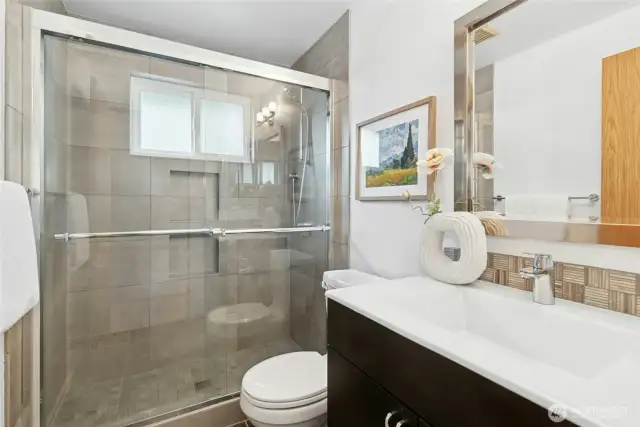 Updated guest bath.