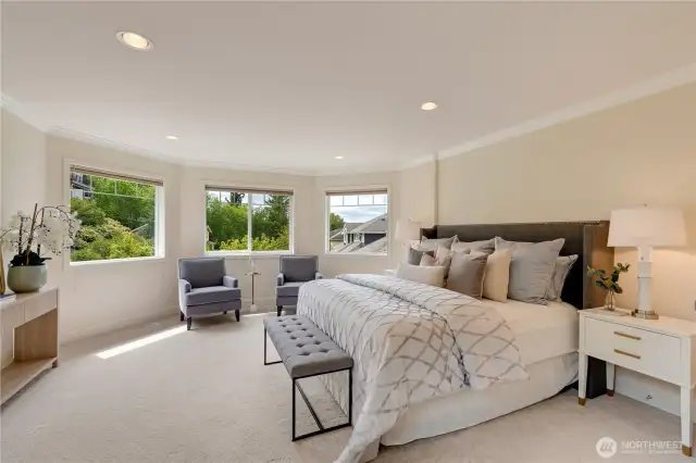primary bedroom on second floor