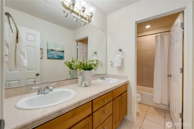 Full bath on second floor