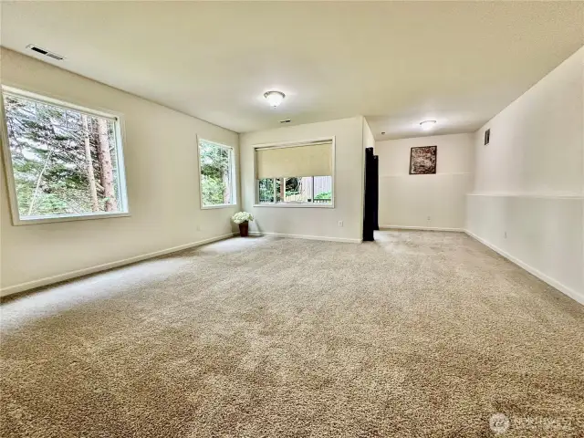 Rec Room/Studio with walk out deck and entry