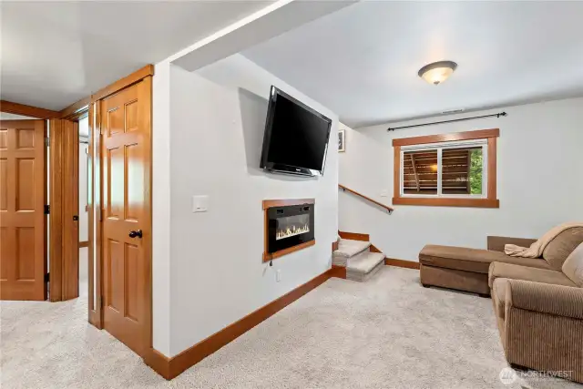 Downstairs Family Room, with Fireplace