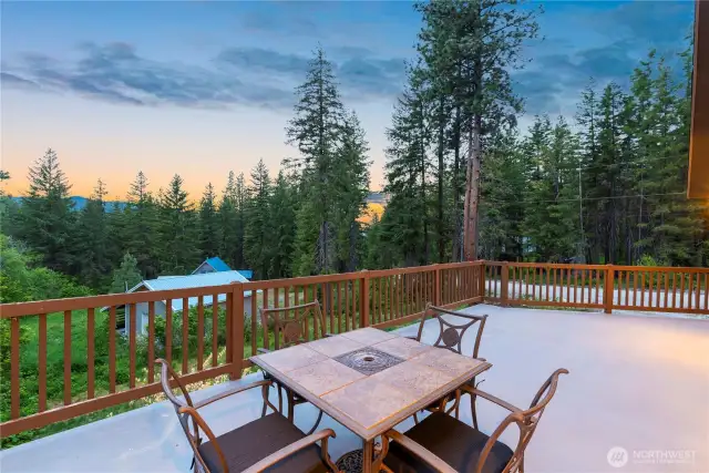 Deck with amazing views