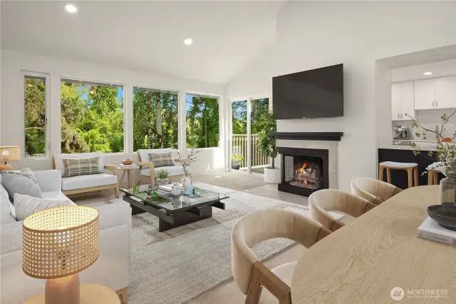 A grand space for every day living  or entertaining
