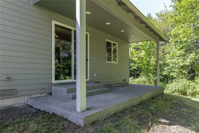 Covered back patio