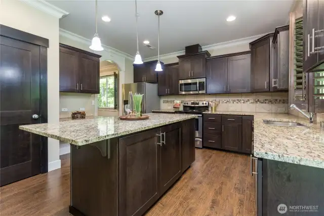 Gorgeous kitchen with walk-in pantry