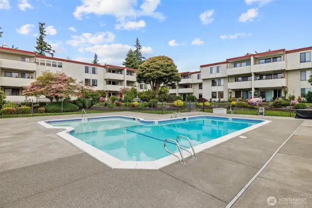 Outdoor heated pool