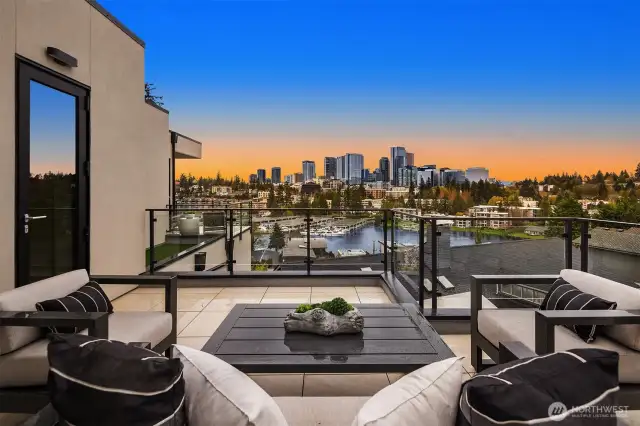 Primary office private deck suite 4