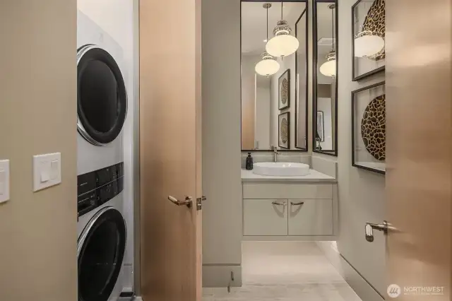 Stackable washer and dryer