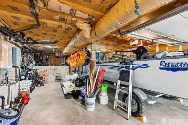 710sf of secure storage for all your toys!