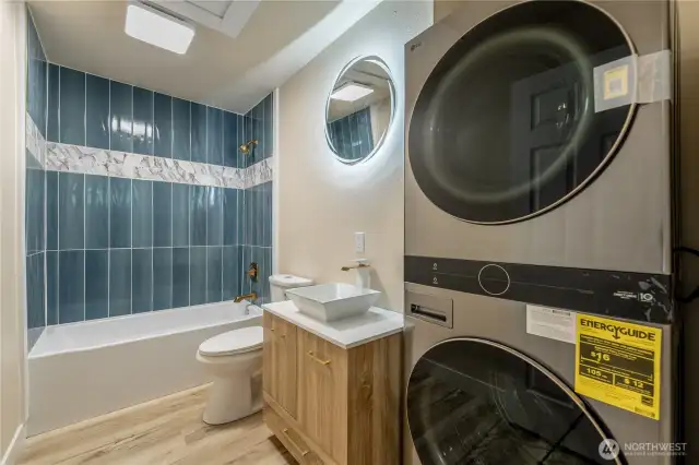 Full Bath with Laundry, W/D Stay