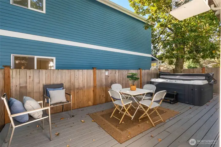 Private back deck