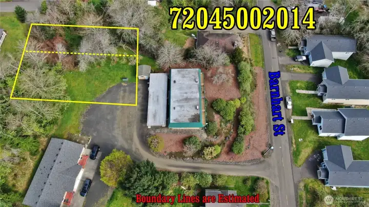 Approximate lot lines for vacant lot tax parcel.