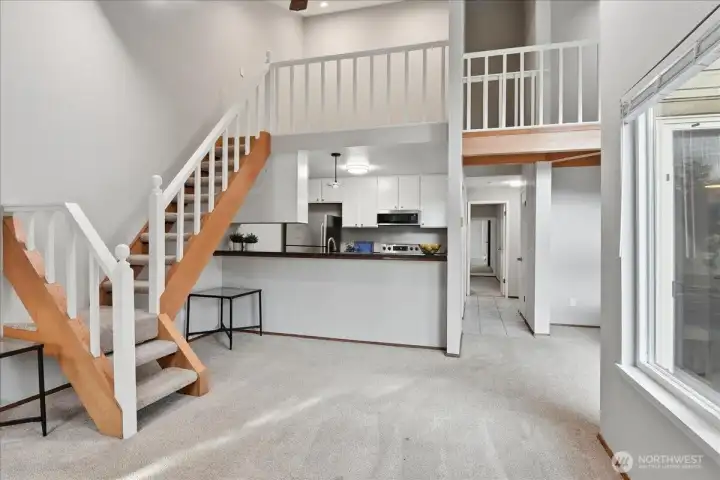 Vaulted Ceilings and 2 Loft areas!