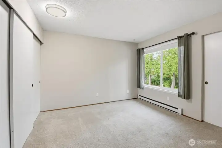 Bedroom with 2 Closets!