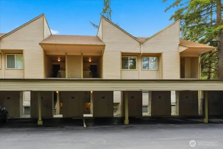 Covered parking. Space 53